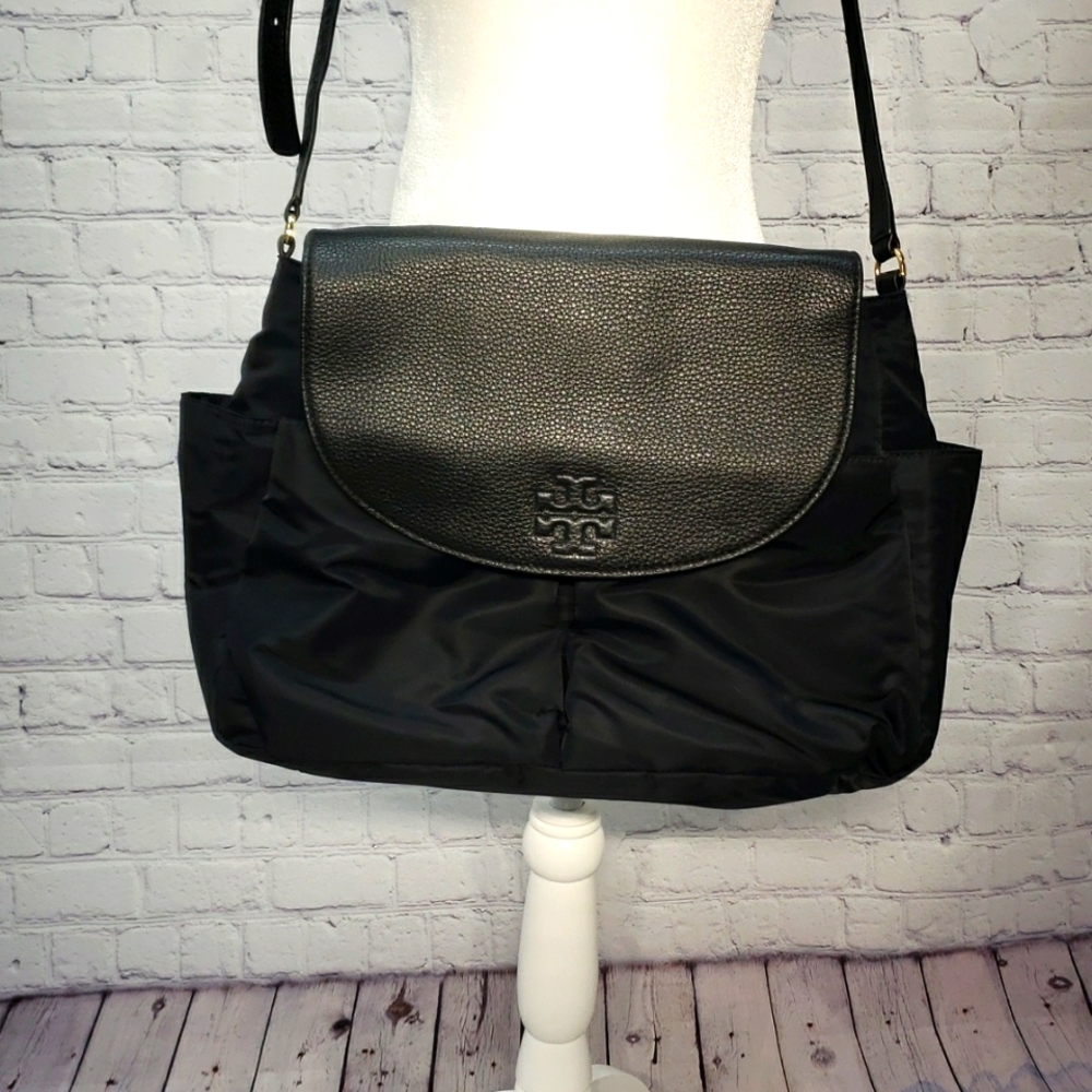 Tory Burch Thea Diaper Bag Black